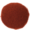 Indion NIP ion exchange resin beads, red-brown colored, for anion removal in water purification.