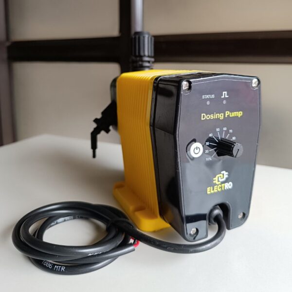 electro dosing pump, used for various application in different industries for liquid solution dosing like pharma, dairy, chemical food and beverages and many more.