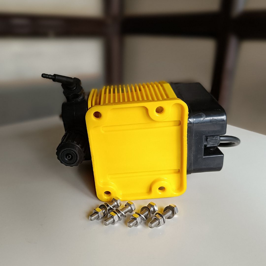 electro dosing pump, used for various application in different industries for liquid solution dosing like pharma, dairy, chemical food and beverages and many more.