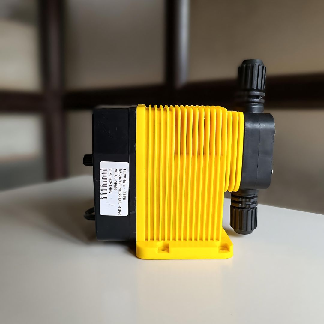 electro dosing pump, used for various application in different industries for liquid solution dosing like pharma, dairy, chemical food and beverages and many more.