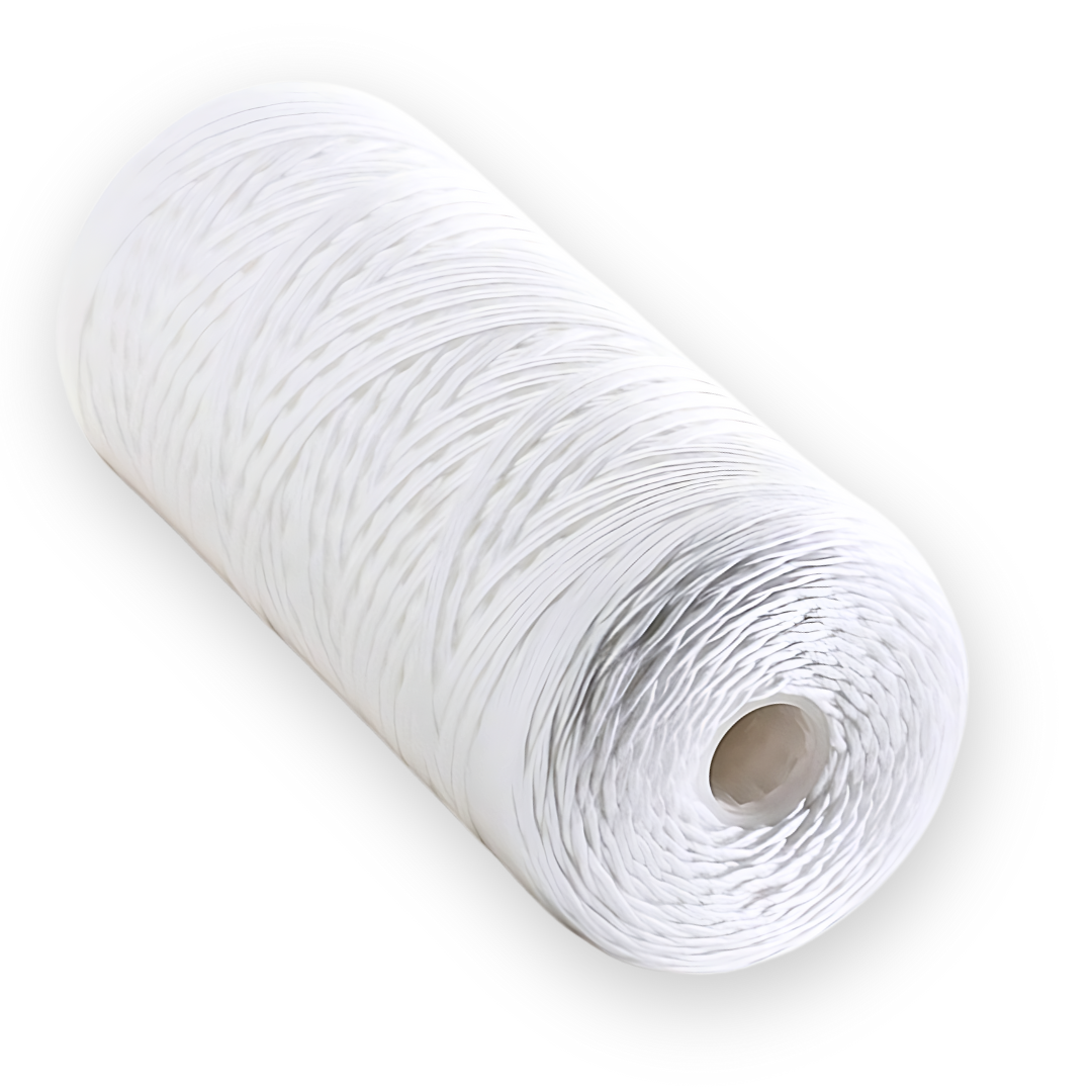 Jumbo Wound filter cartridge for water filtration systems.