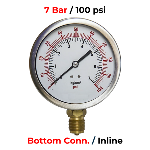 pressure gauge 7bar