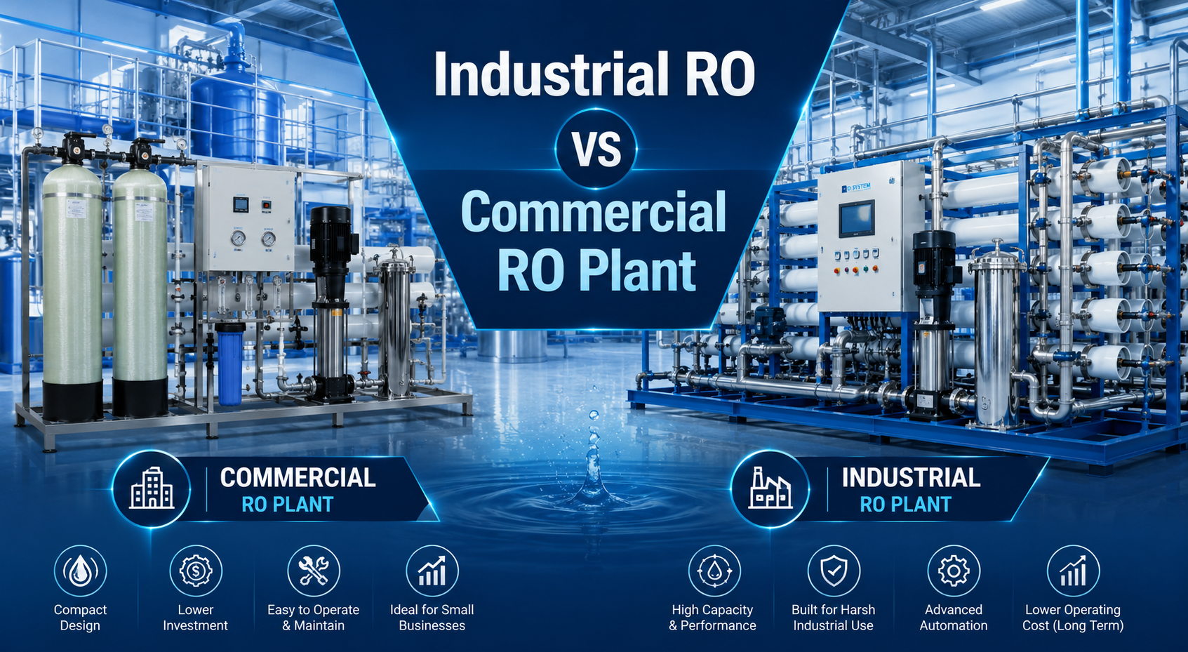 Industrial RO vs Commercial RO Plant